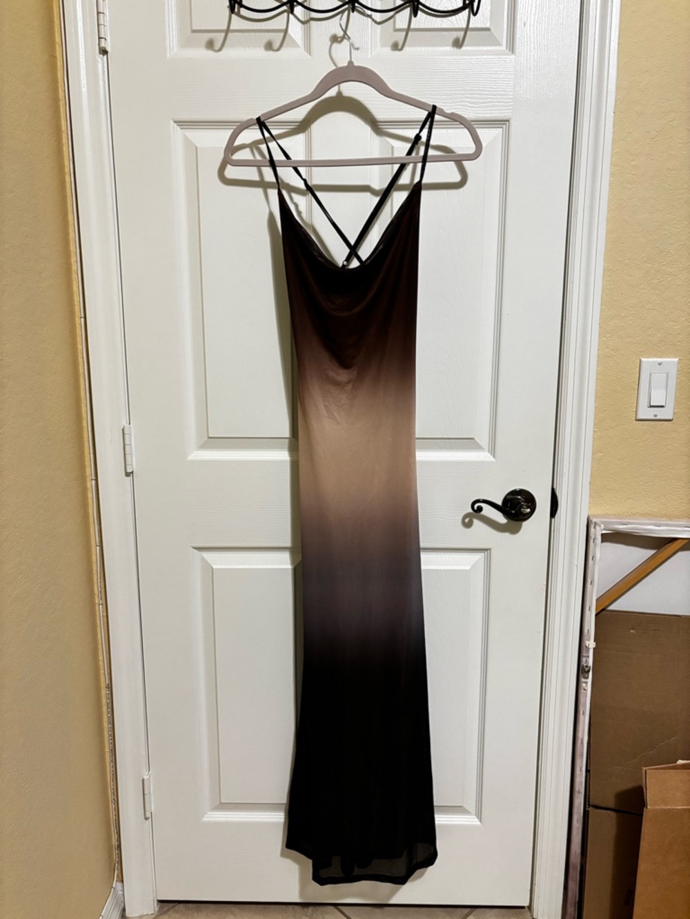 Women’s Ombre Slip Dress — Brown to Black
